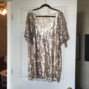 Free people T-shirt style sequin dress